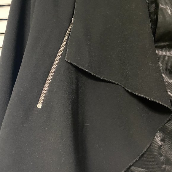 Zara Draped Open Front Blazer Jacket - L - Picture 2 of 3